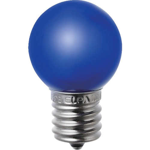 トラスコ中山 ELPA 電球(LED) LED電球G30形E17 青（ご注文単位1個）【直送品】