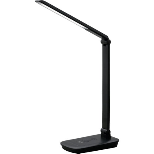 トラスコ中山 IRIS 537197 LEDデスクライト Qi充電シリーズ 平置きタイプ 調光 ブラック(ご注文単位1台)【直送品】