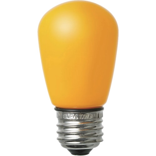 トラスコ中山 ELPA 電球(LED) LED電球サイン形防水E26 黄(ご注文単位1個)【直送品】