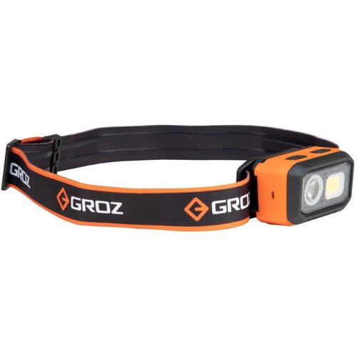 トラスコ中山 GROZ センサー付き充電式LEDヘッドライト 500LM(ご注文単位1個)【直送品】