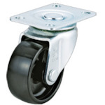 トラスコ中山 ユーエイ プレート式キャスター自在車50径ナイロン車輪(ご注文単位1個)【直送品】