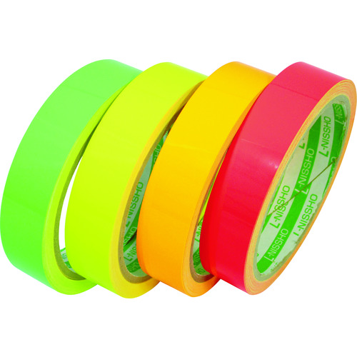 トラスコ中山 日東エルマテ 蛍光テープ 20mm×5m グリーン(ご注文単位1巻)【直送品】