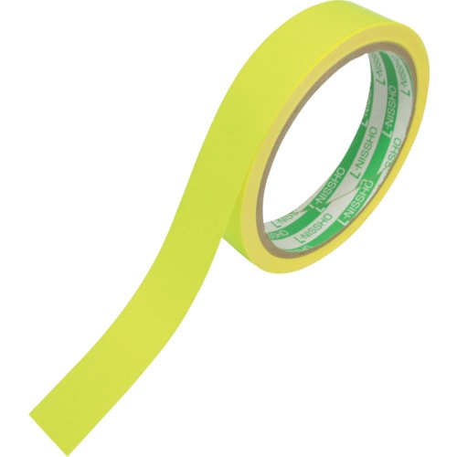 トラスコ中山 日東エルマテ 蛍光テープ 20mm×5m レモンイエロー(ご注文単位1巻)【直送品】