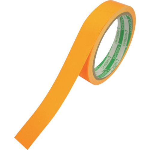 トラスコ中山 日東エルマテ 蛍光テープ 20mm×5m オレンジ(ご注文単位1巻)【直送品】