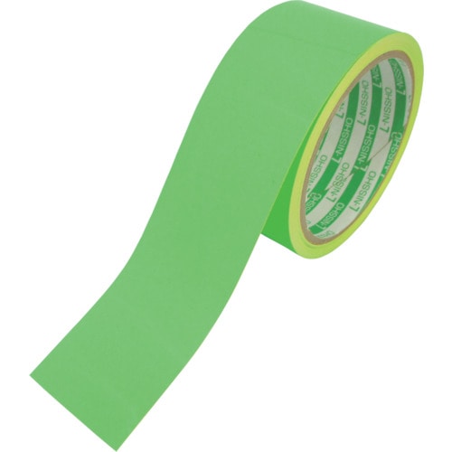 トラスコ中山 日東エルマテ 蛍光テープ 45mm×5m グリーン(ご注文単位1巻)【直送品】