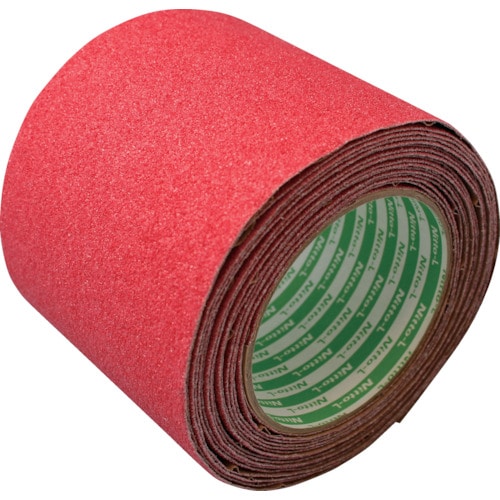 トラスコ中山 日東エルマテ ノンスリップテープ 100mm×5m レッド(ご注文単位1巻)【直送品】