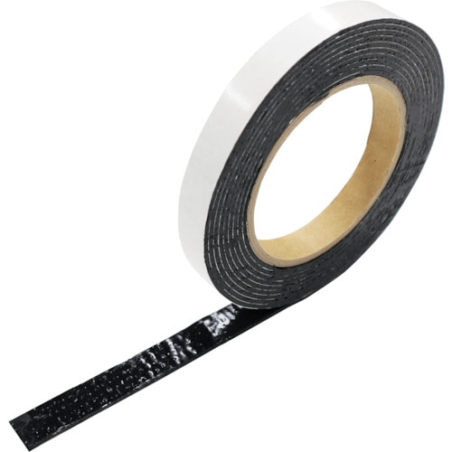 トラスコ中山 日東エルマテ 厚手両面ブチルテープ LS6928W 2mm×15mm×5m ブラック(ご注文単位1巻)【直送品】