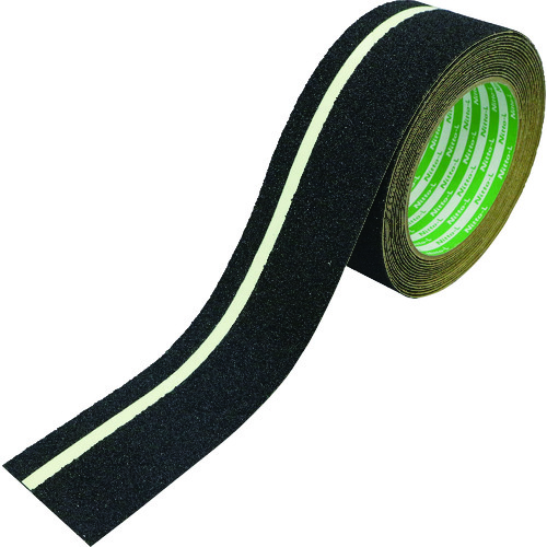 トラスコ中山 日東エルマテ 高輝度蓄光ノンスリップテープ 50mm×5M(ご注文単位1巻)【直送品】