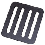 トラスコ中山 ツヨロン D環止め アルミ製 ブラック (幅50mm用)(ご注文単位1個)【直送品】