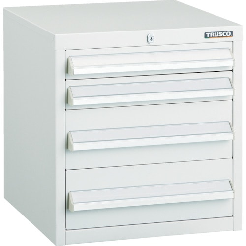 トラスコ中山 TRUSCO LVR型キャビネット 392X412XH420 引出4段 W（ご注文単位1台）【直送品】