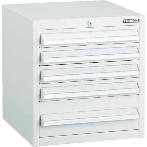 トラスコ中山 TRUSCO LVR型キャビネット 392X412XH420 引出5段 W（ご注文単位1台）【直送品】