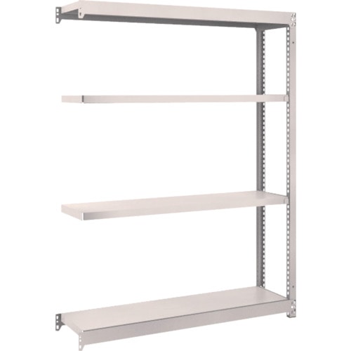 トラスコ中山 TRUSCO スチールラック M1.5型 W1160×D295×H1500 4段 連結 ネオグレー(ご注文単位1台)【直送品】