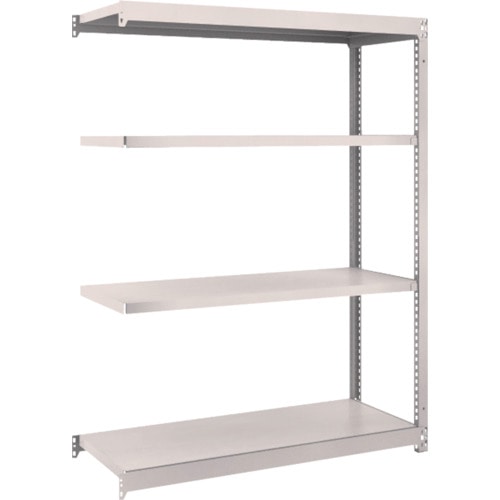 トラスコ中山 TRUSCO スチールラック M1.5型 W1160×D445×H1500 4段 連結 ネオグレー(ご注文単位1台)【直送品】