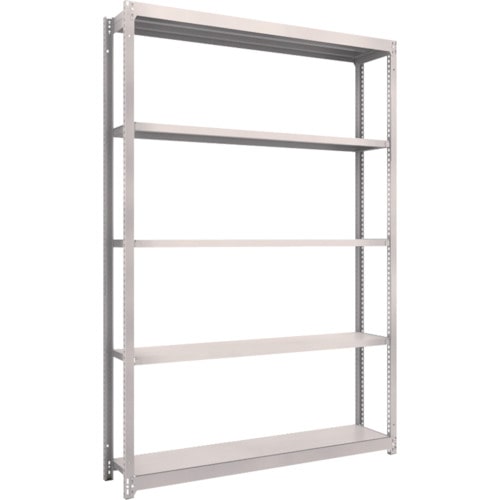 トラスコ中山 TRUSCO スチールラック M1.5型軽中量棚 1460X295X2100 5段単体 ネオグレー(ご注文単位1台)【直送品】