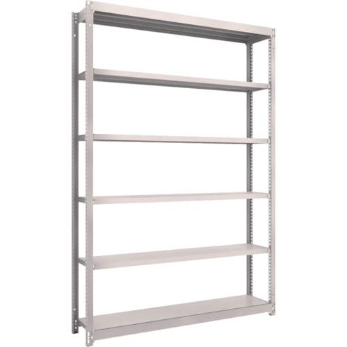 トラスコ中山 TRUSCO スチールラック M1.5型 W1460×D295×H2100 6段 単体 ネオグレー(ご注文単位1台)【直送品】