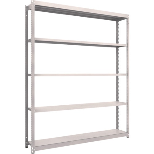 トラスコ中山 TRUSCO スチールラック M1.5型軽中量棚 1760X295X2100 5段単体 ネオグレー(ご注文単位1台)【直送品】