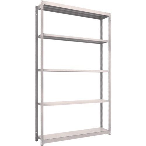 トラスコ中山 TRUSCO スチールラック M1.5型軽中量棚 1460X295X2400 5段単体 ネオグレー（ご注文単位1台）【直送品】