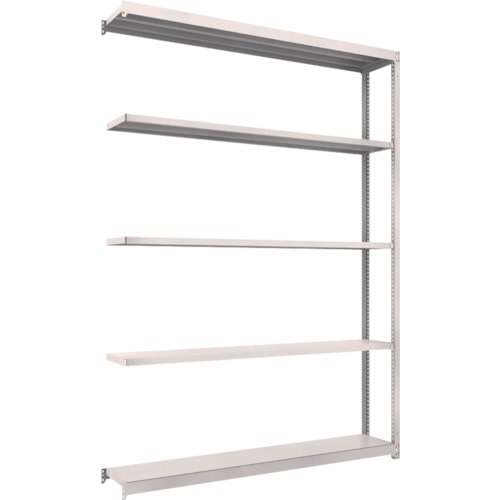 トラスコ中山 TRUSCO スチールラック M1.5型軽中量棚 1760X295X2400 5段連結 ネオグレー（ご注文単位1台）【直送品】