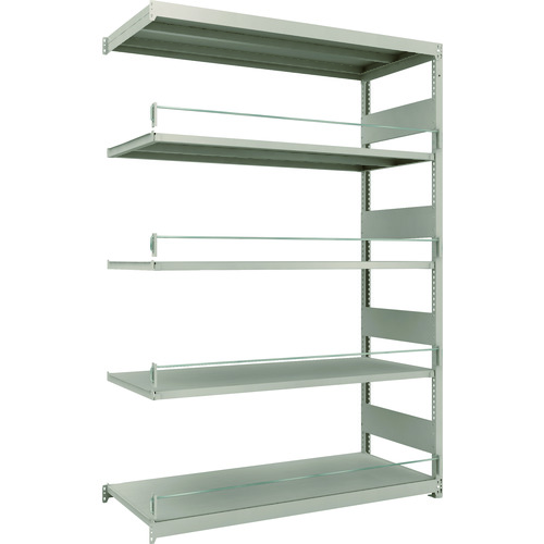 トラスコ中山 TRUSCO 災害備蓄ラック スチールラック M1.5型 W1460×D595×H2100 5段 連結（ご注文単位1台）【直送品】