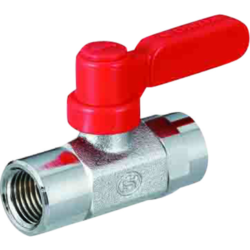 トラスコ中山 オンダ製作所 ボールバルブ フリーボールM1型Rタイプ(ロングハンドル) Rc1/8 × Rc1/8(ご注文単位1個)【直送品】