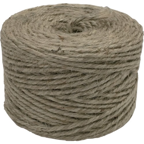 トラスコ中山 ユタカメイク 荷造り紐 ジュート麻 14番 3本撚×55m 100g(ご注文単位1巻)【直送品】