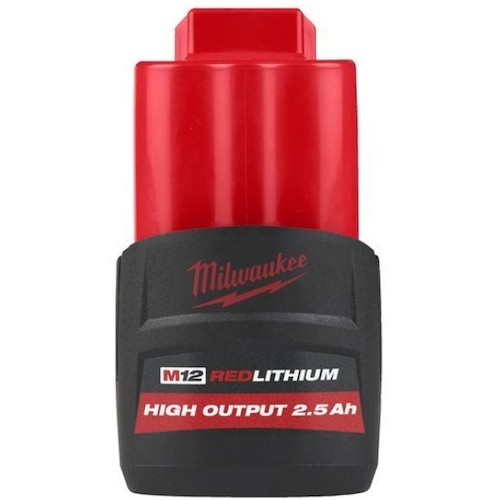 トラスコ中山 ミルウォーキー M12 2.5AHパワーブーストバッテリー(ご注文単位1台)【直送品】