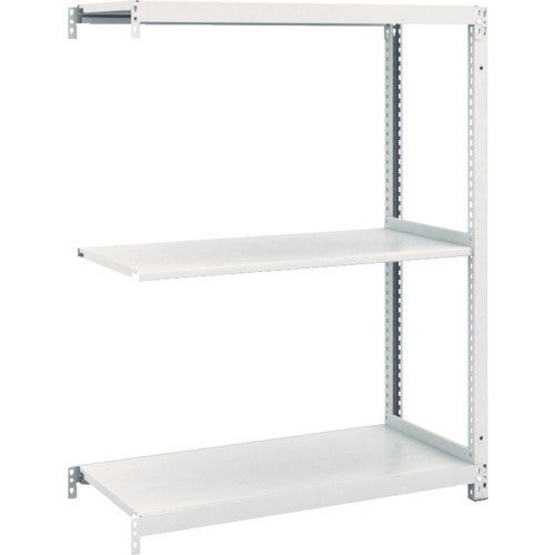 トラスコ中山 TRUSCO スチールラック M1型抗菌塗装ボルトレス軽量棚900X420XH1200 3段 連結（ご注文単位1台）【直送品】