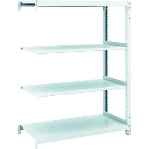 トラスコ中山 TRUSCO スチールラック M1型抗菌塗装ボルトレス軽量棚900X420XH1200 4段 連結(ご注文単位1台)【直送品】