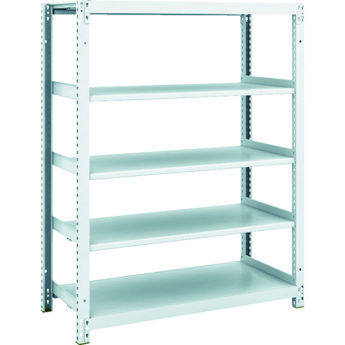 トラスコ中山 TRUSCO スチールラック M1型抗菌塗装ボルトレス軽量棚900X420XH1200 5段(ご注文単位1台)【直送品】