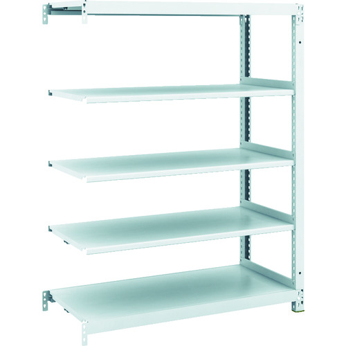 トラスコ中山 TRUSCO スチールラック M1型抗菌塗装ボルトレス軽量棚900X420XH1200 5段 連結(ご注文単位1台)【直送品】