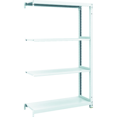 トラスコ中山 TRUSCO スチールラック M1型抗菌塗装ボルトレス軽量棚900X320XH1500 4段 連結(ご注文単位1台)【直送品】