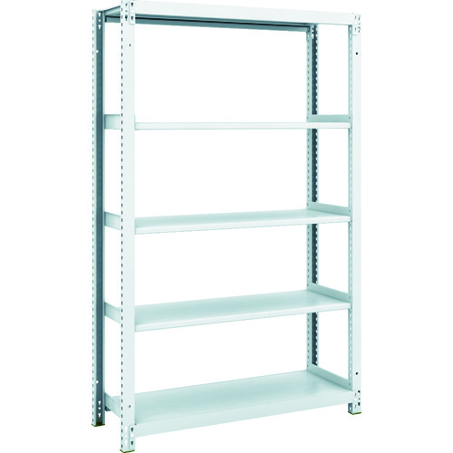 トラスコ中山 TRUSCO スチールラック M1型抗菌塗装ボルトレス軽量棚900X320XH1500 5段(ご注文単位1台)【直送品】