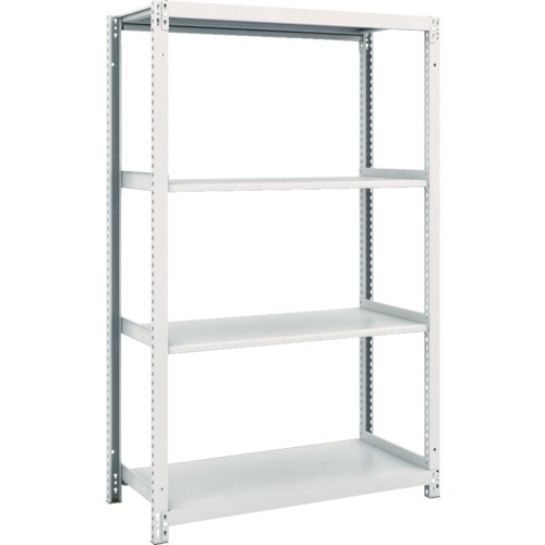 トラスコ中山 TRUSCO スチールラック M1型抗菌塗装ボルトレス軽量棚900X420XH1500 4段(ご注文単位1台)【直送品】