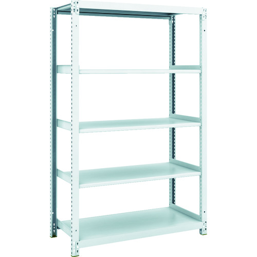 トラスコ中山 TRUSCO スチールラック M1型抗菌塗装ボルトレス軽量棚900X420XH1500 5段(ご注文単位1台)【直送品】