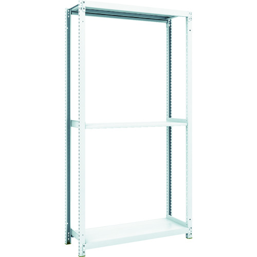 トラスコ中山 TRUSCO スチールラック M1型抗菌塗装ボルトレス軽量棚900X320XH1800 3段(ご注文単位1台)【直送品】