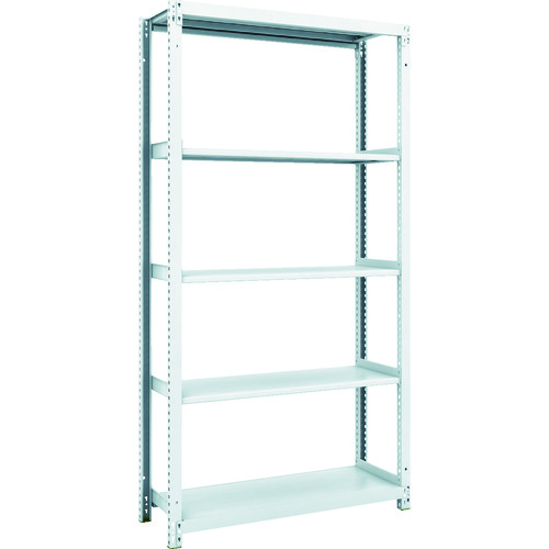 トラスコ中山 TRUSCO スチールラック M1型抗菌塗装ボルトレス軽量棚900X320XH1800 5段(ご注文単位1台)【直送品】