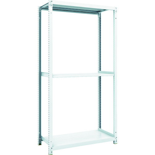 トラスコ中山 TRUSCO スチールラック M1型抗菌塗装ボルトレス軽量棚900X420XH1800 3段(ご注文単位1台)【直送品】