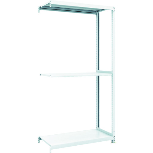 トラスコ中山 TRUSCO スチールラック M1型抗菌塗装ボルトレス軽量棚900X420XH1800 3段 連結(ご注文単位1台)【直送品】