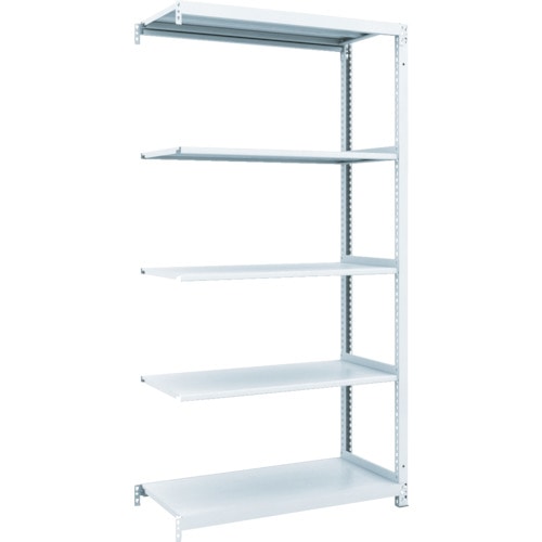 トラスコ中山 TRUSCO スチールラック M1型抗菌塗装ボルトレス軽量棚900X420XH1800 5段 連結(ご注文単位1台)【直送品】