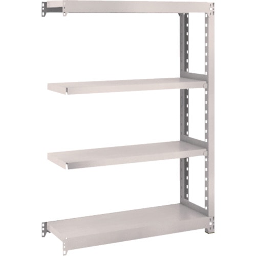 トラスコ中山 TRUSCO スチールラック M2型 W860×D300×H1200 4段 連結 ネオグレー(ご注文単位1台)【直送品】