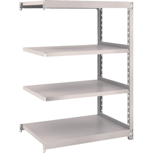 トラスコ中山 TRUSCO スチールラック M2型 W860×D600×H1200 4段 連結 ネオグレー(ご注文単位1台)【直送品】