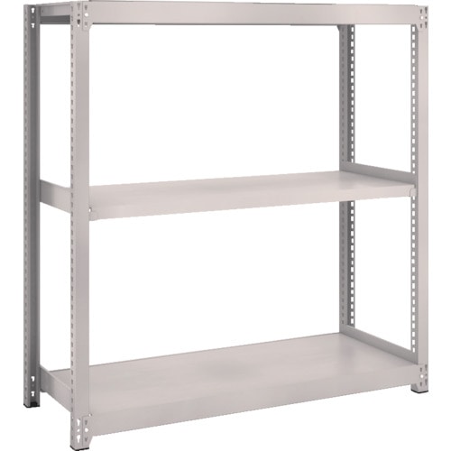 トラスコ中山 TRUSCO スチールラック M2型軽中量棚 1160X450XH1200 3段 単体 ネオグレー(ご注文単位1台)【直送品】