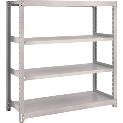 トラスコ中山 TRUSCO スチールラック M2型 W1160×D450×H1200 4段 単体 ネオグレー(ご注文単位1台)【直送品】