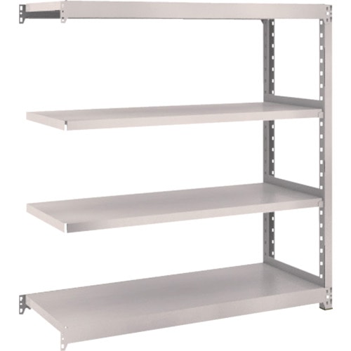 トラスコ中山 TRUSCO スチールラック M2型 W1160×D450×H1200 4段 連結 ネオグレー(ご注文単位1台)【直送品】