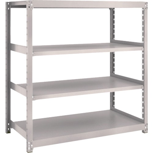 トラスコ中山 TRUSCO スチールラック M2型 W1160×D600×H1200 4段 単体 ネオグレー(ご注文単位1台)【直送品】