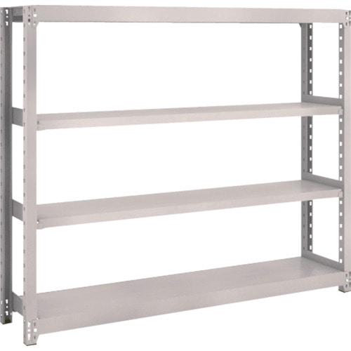 トラスコ中山 TRUSCO スチールラック M2型 W1460×D300×H1200 4段 単体 ネオグレー(ご注文単位1台)【直送品】