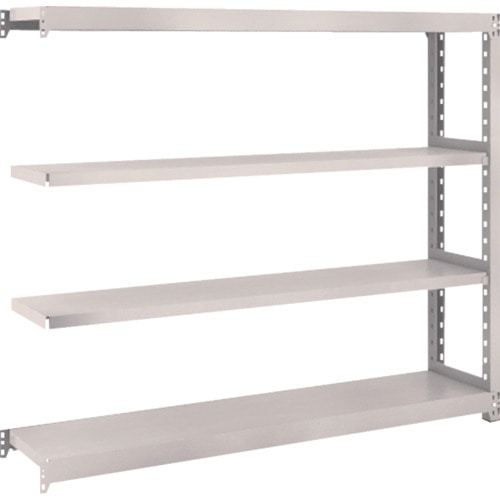 トラスコ中山 TRUSCO スチールラック M2型 W1460×D300×H1200 4段 連結 ネオグレー(ご注文単位1台)【直送品】