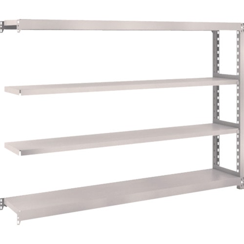 トラスコ中山 TRUSCO スチールラック M2型 W1760×D300×H1200 4段 連結 ネオグレー(ご注文単位1台)【直送品】