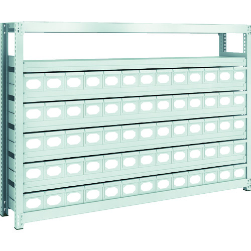 トラスコ中山 TRUSCO スチールラック M2型軽中量棚 H1200 スチール引出付 小X65 856-3212(ご注文単位1台)【直送品】