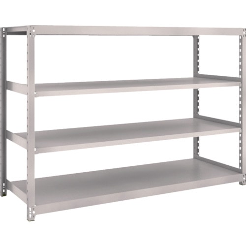 トラスコ中山 TRUSCO スチールラック M2型 W1760×D600×H1200 4段 単体 ネオグレー(ご注文単位1台)【直送品】